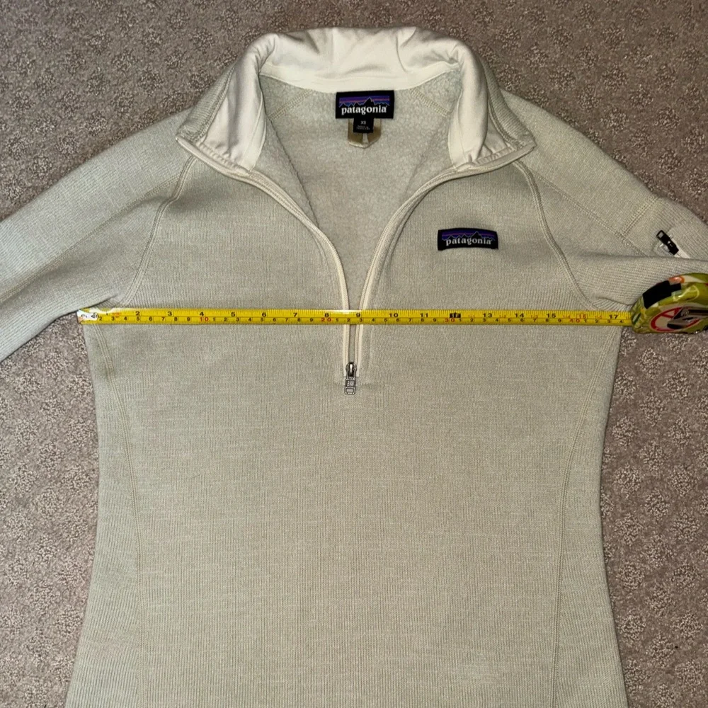 Patagonia Beige Better Sweater 1/4 Zip Preppy Outdoor Cold Weather Sport Ski